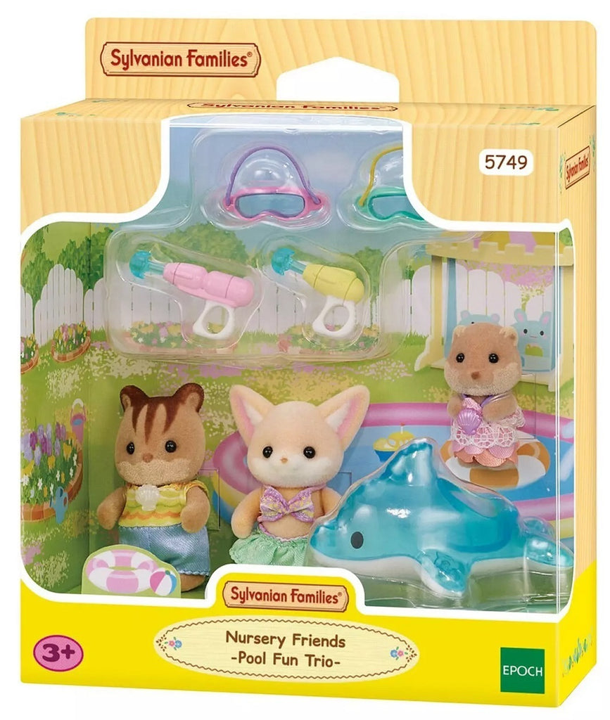 SYLVANIAN FAMILIES NURSERY FRIENDS POOL FUN TRIO