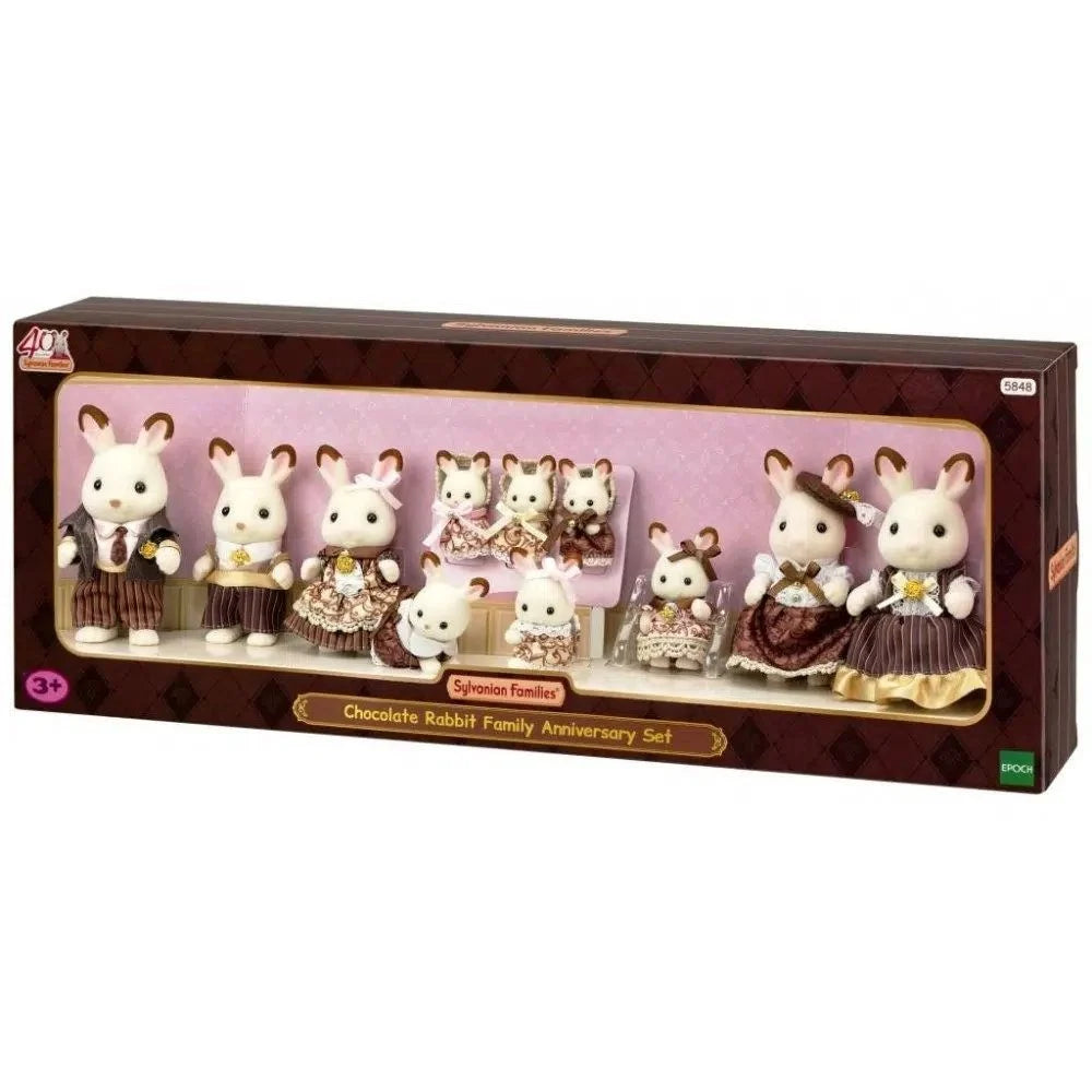 Sylvanian Families Chocolate Rabbit Family Anniversary Set