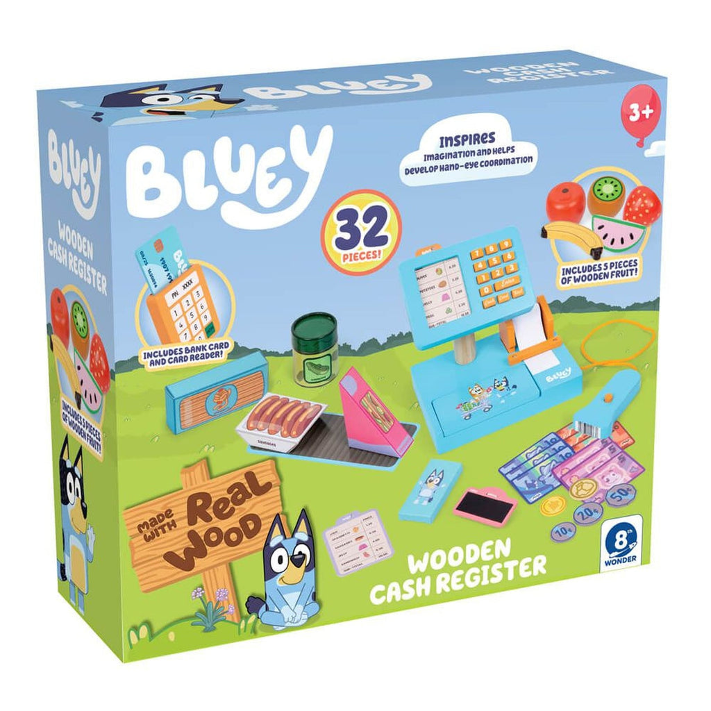 Bluey Wooden Cash Register