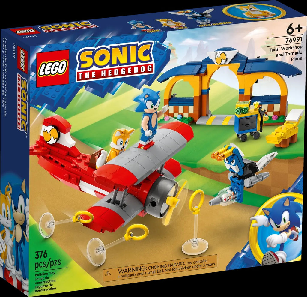 76991 LEGO SONIC THE HEDGEHOG TAILS WORKSHOP AND TORNADO PLANE