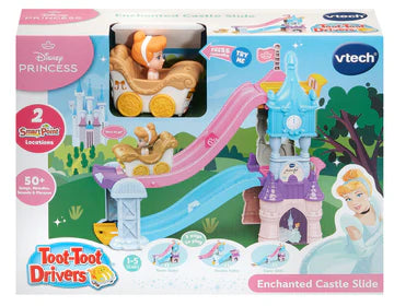 VTECH TOOT-TOOT DRIVERS DISNEY PRINCESS ENCHANTED CASTLE SLIDE