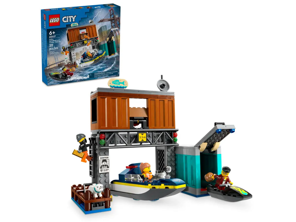 60417 LEGO CITY POLICE SPEEDBOAT AND CROOKS HIDEOUT