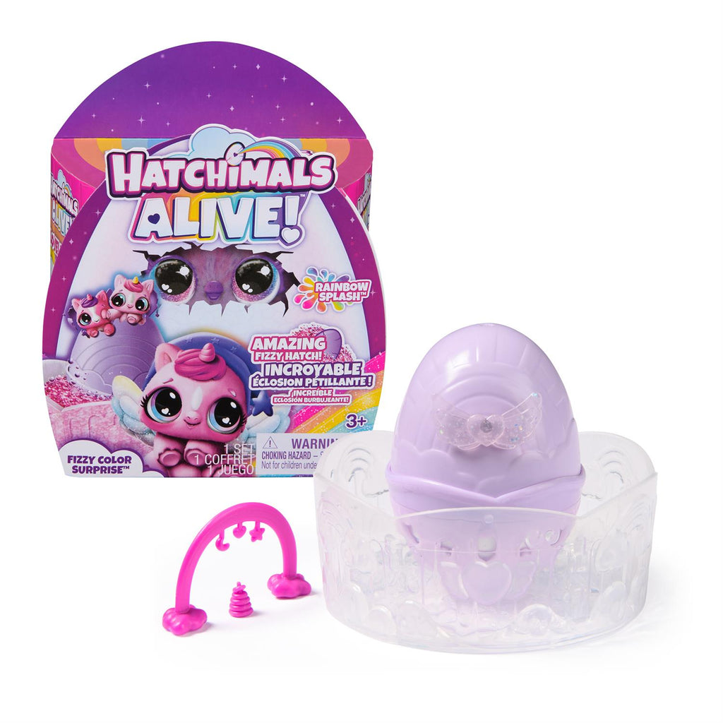 Hatchimals Alive! Rainbow Splash Fizzy Colour Surprise ASST