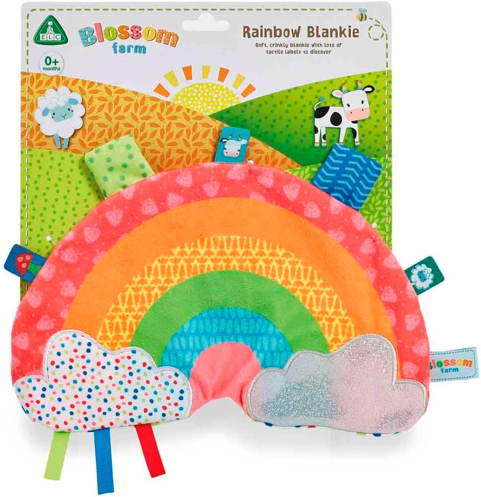 ELC BLOSSOM FARM RAINBOW TAGGIE BLANKIE