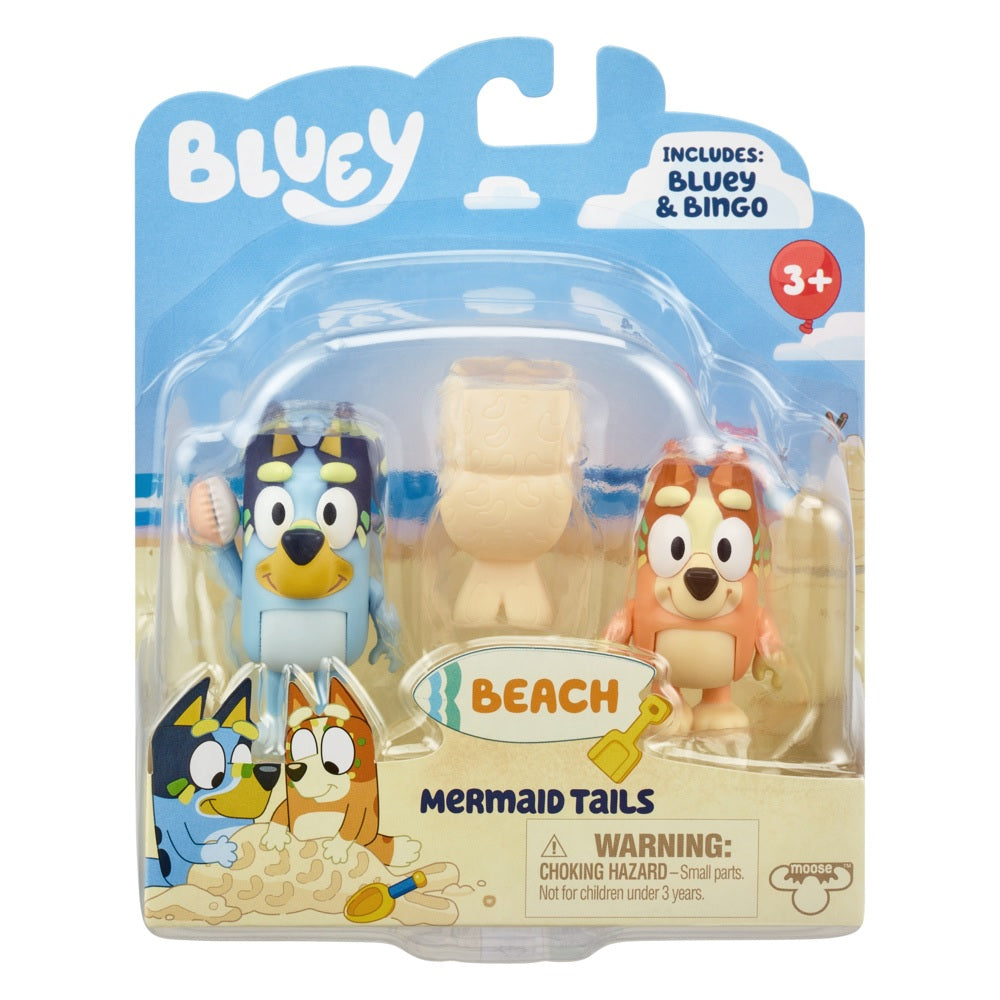 BLUEY BEACH S9 FIGURES 2 PACK - MERMAID TAILS