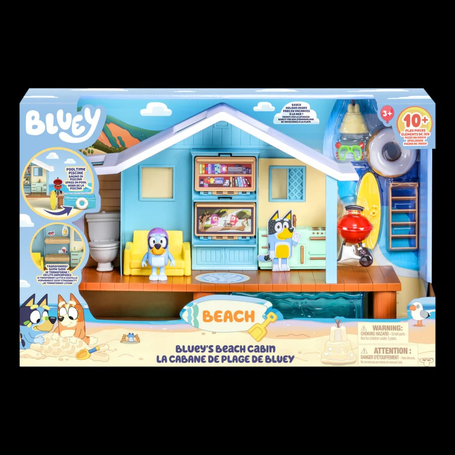 BLUEY BEACH S9 BLUEY'S BEACH CABIN PLAYSET