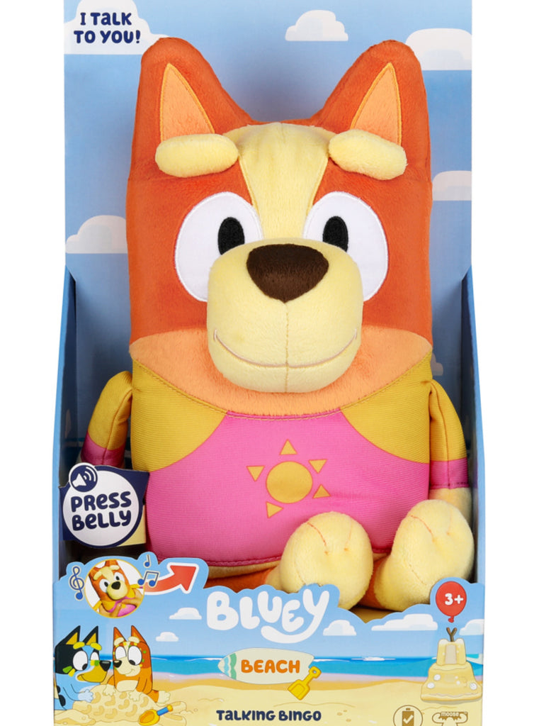 BLUEY BEACH S9 PLUSH TALKING BINGO