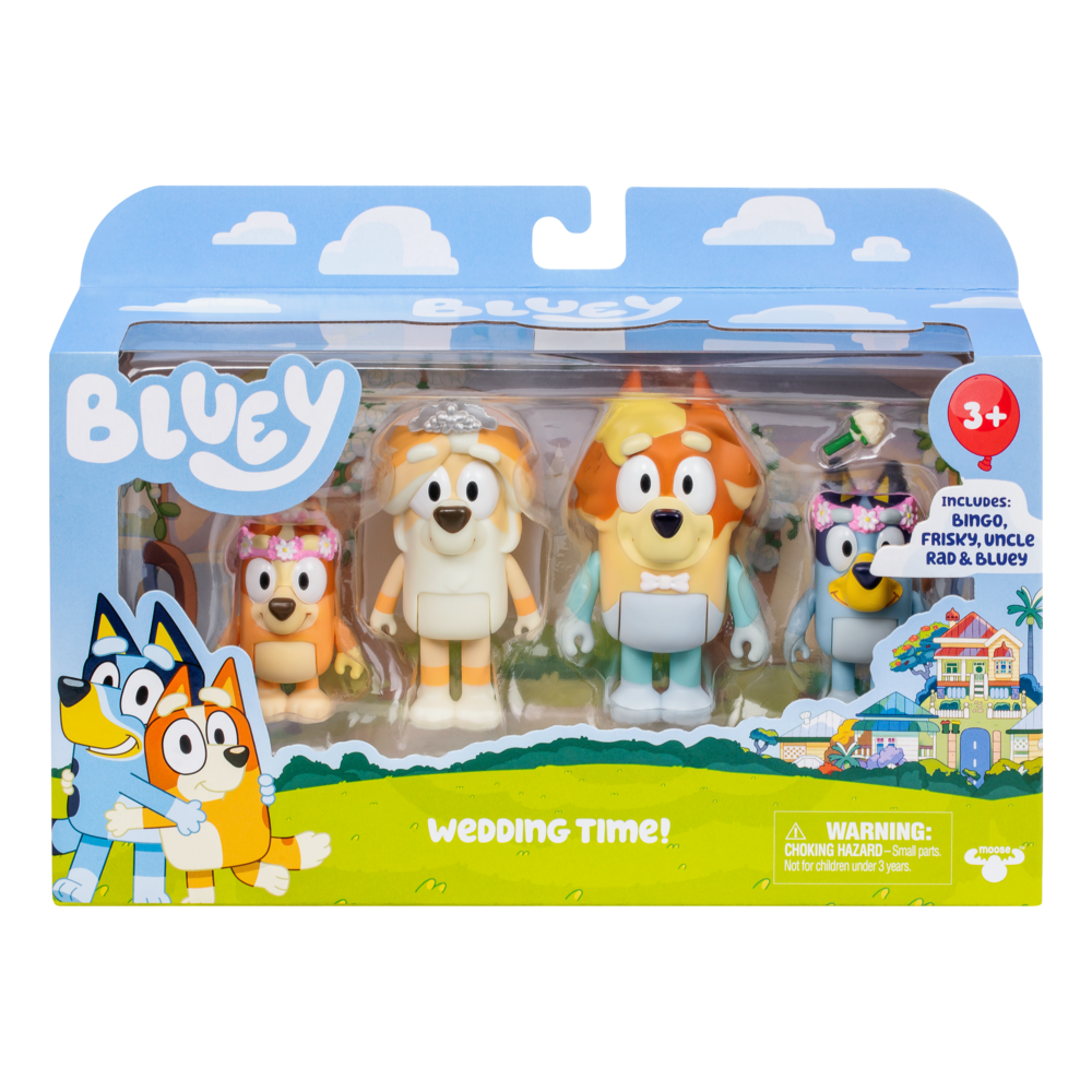 BLUEY S10 FIGURE 4 PACK WEDDING TIME