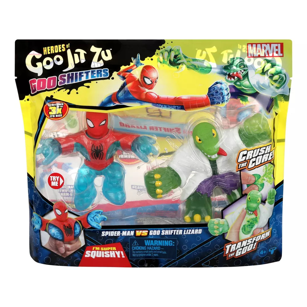 HEROES GOO JIT ZU MARVEL S7 VERSUS PACK - SPIDER MAN VERSUS GOO SHIFTER LIZARD