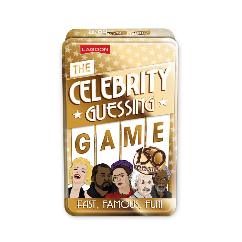 THE CELEBRITY GUESSING GAME TIN