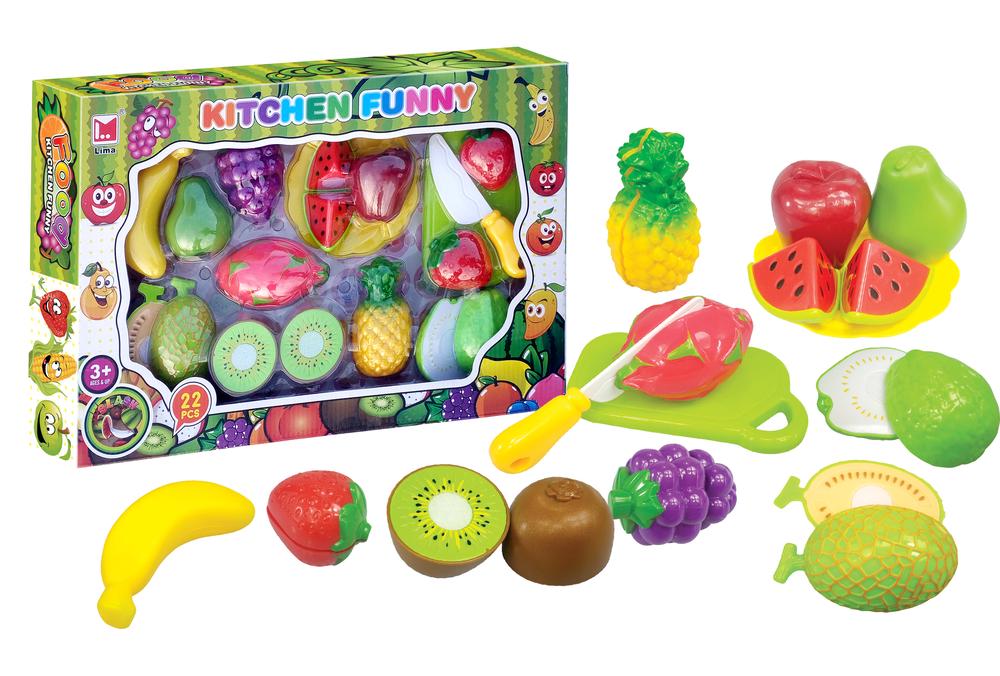 KITCHEN FUNNY FRUIT PLAY FOOD 22PC