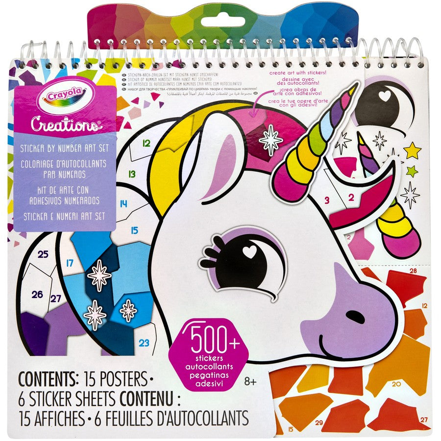 CRAYOLA CREATIONS STICKER BY NUMBER ART SET