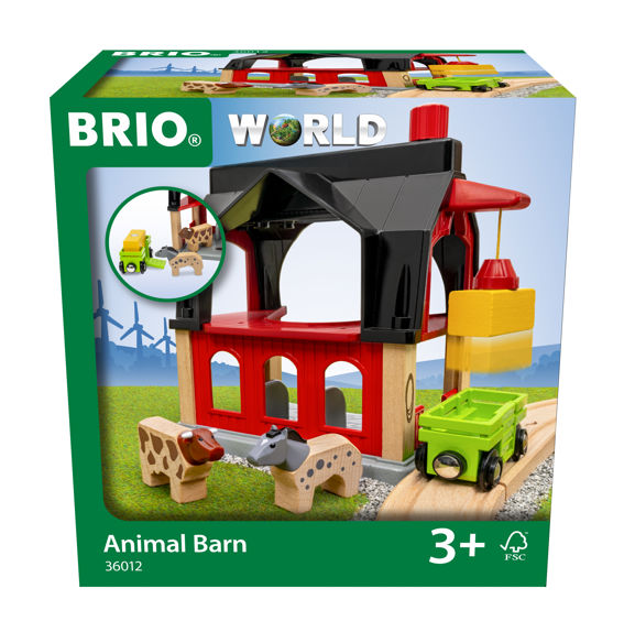 BRIO ANIMAL BARN 6 PIECES