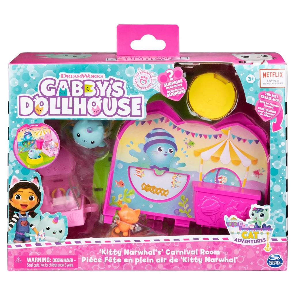 GABBYS DOLLHOUSE DELUXE ROOM – KITTY NARWHALS CARNIVAL ROOM