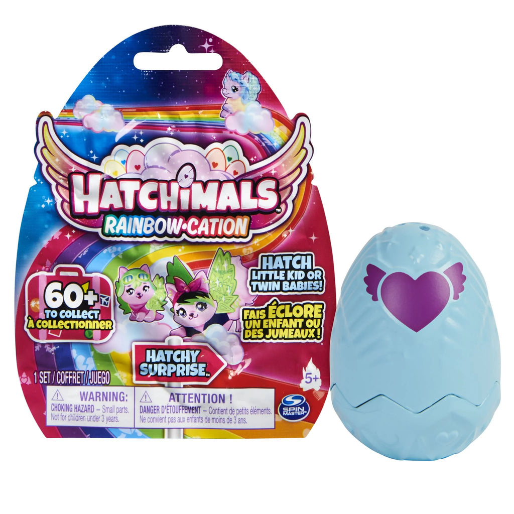 HATCHIMALS RAINBOW-CATION HATCHY SURPRISE COLLEGGTIBLE BLIND PACK ASST