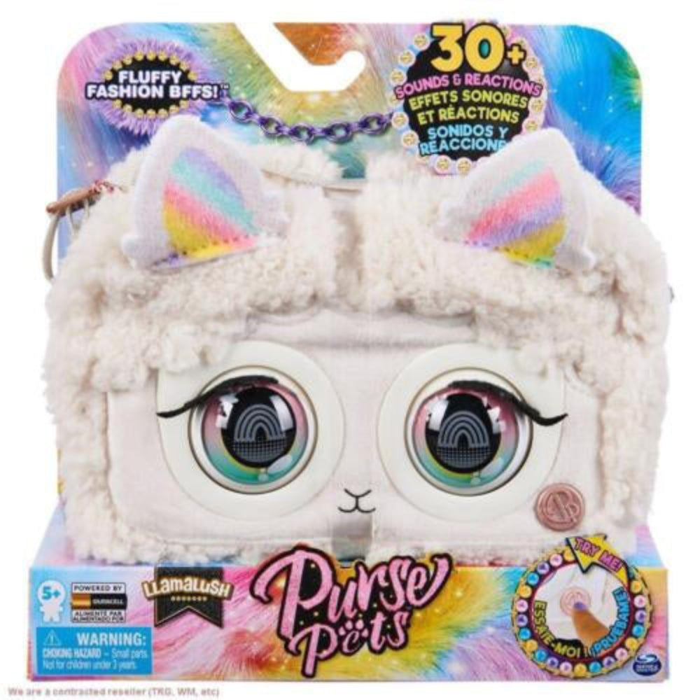 PURSE PETS FLUFFY LLAMA