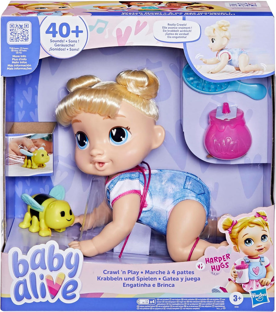 Baby Alive Crawl N Play Blonde Harper