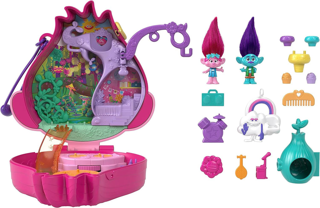 POLLY POCKET DREAMWORKS TROLLS COMPACT PLAYSET