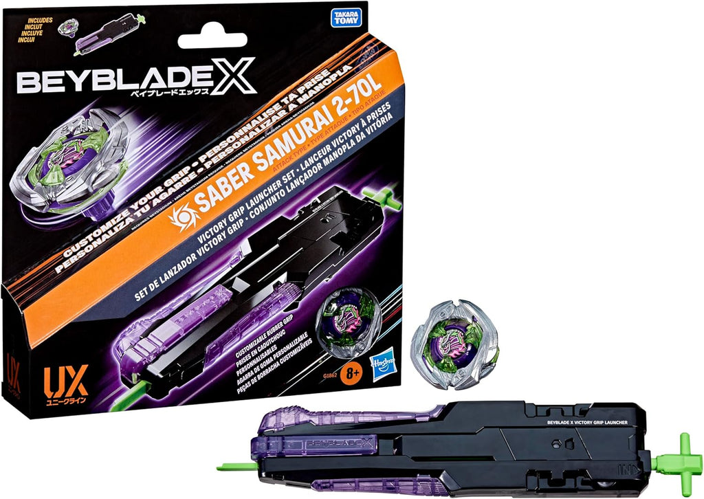 BEYBLADE X VICTORY GRIP LAUNCHER SABER SAMURAI 2-70L