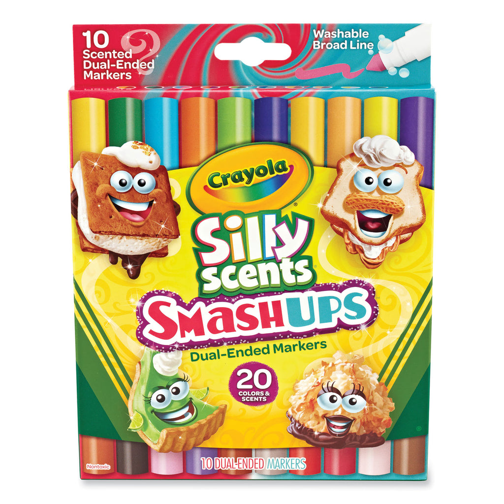 CRAYOLA SILLY SCENTS DUAL ENDED SMASH UPS  WASHABLE MARKERS