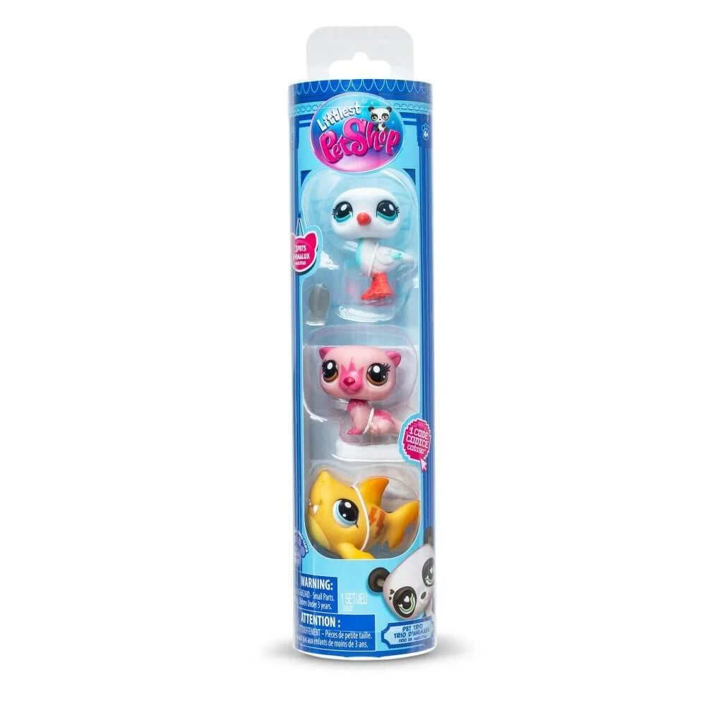 LITTLEST PET SHOP TRIO IN TUBE 3 PACK ISLAND VIBES