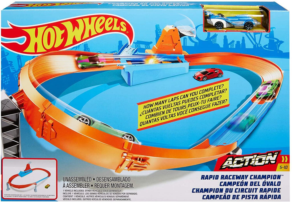 GBF81 HOT WHEELS ACTION RAPID RACEWAY CHAMPION