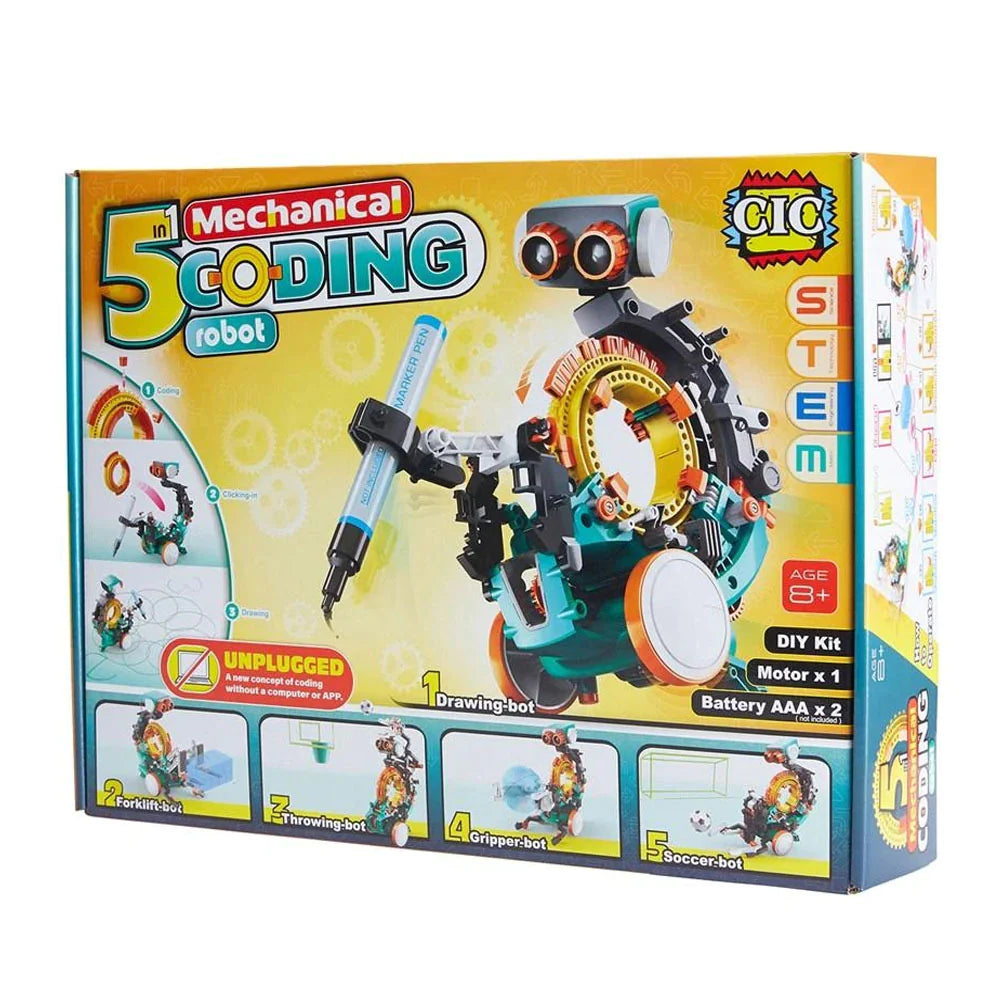 CIC 5 IN 1 MECHANICAL CODING ROBOT