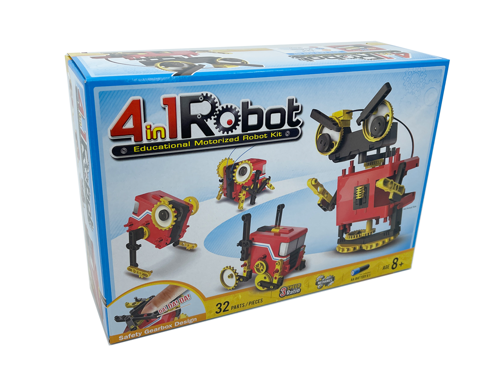 4 IN 1 EDUCATIONAL MOTORIZED ROBOT KIT