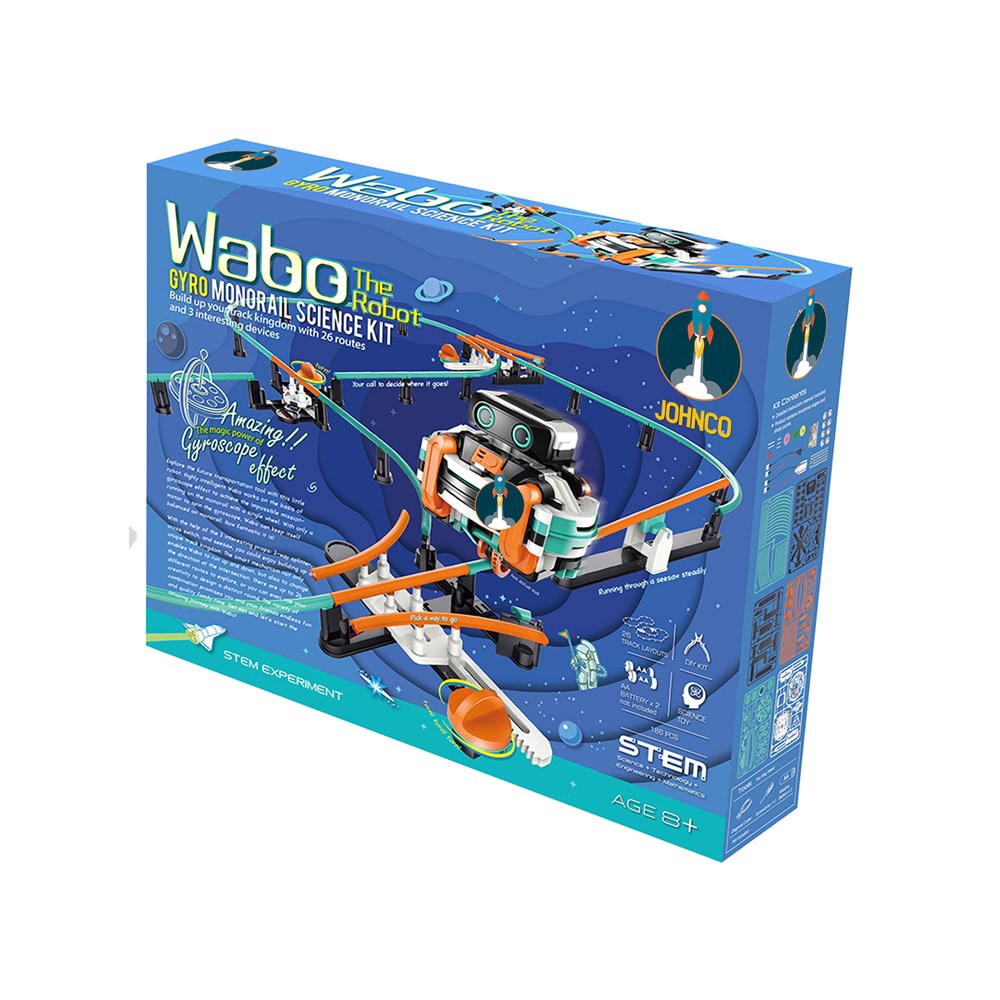 JOHNCO WABO THE ROBOT GYRO MONORAIL SCIENCE KIT