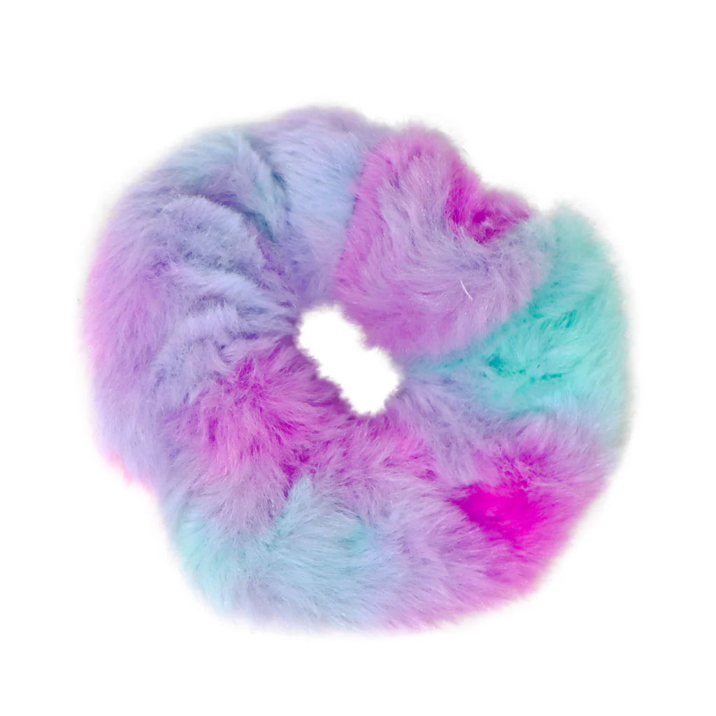 PINK POPPY FLUFFY SCRUNCHIE ASST