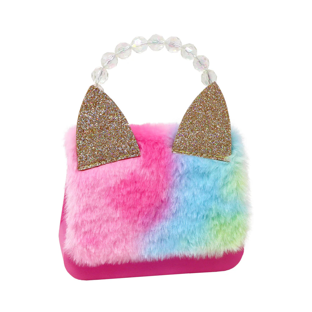 PINK POPPY FLUFFY CAT HANDBAG