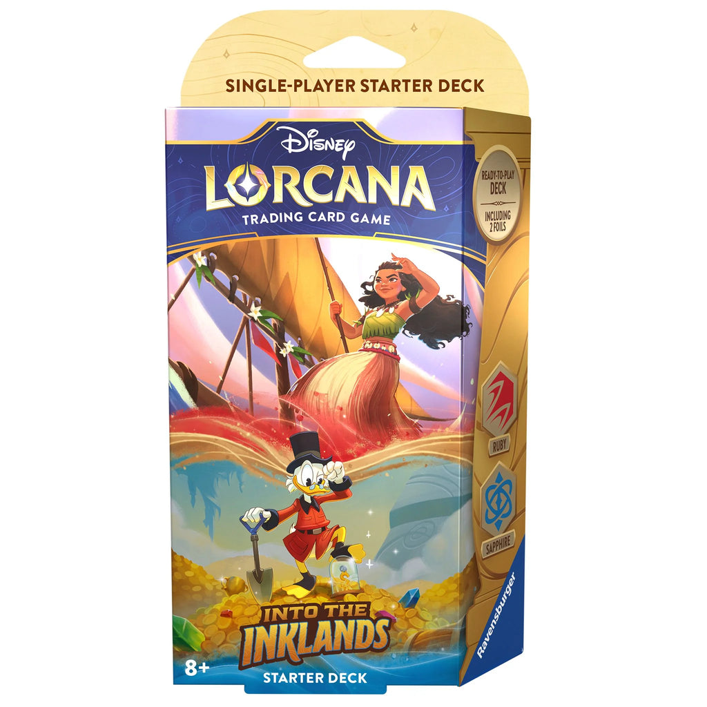 DISNEY LORCANA TCG S3 INTO THE INKLANDS STARTER DECK – RUBY & SAPPHIRE