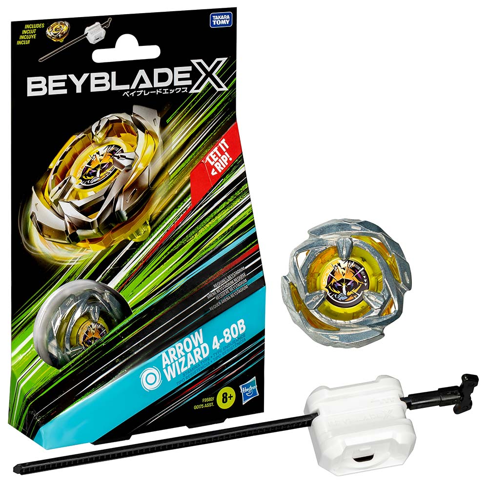 G0175 BEYBLADE X STARTER PACK TOP ARROW WIZARD 4-80B