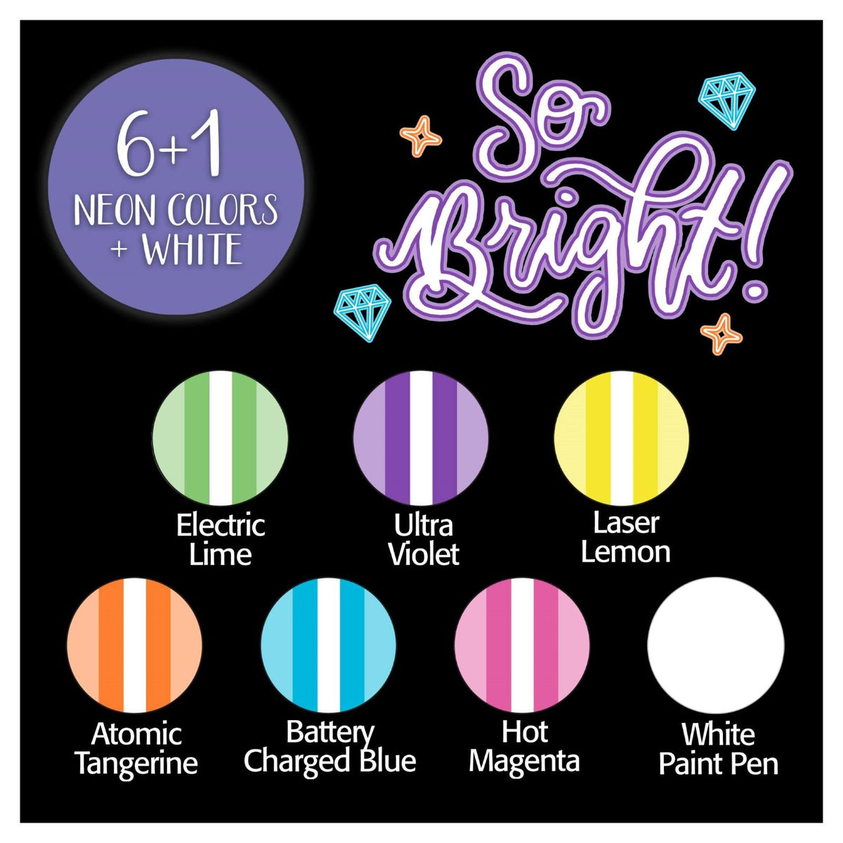 CRAYOLA SIGNATURE NEON LIGHT EFFECTS MARKERS KIDSGOODS