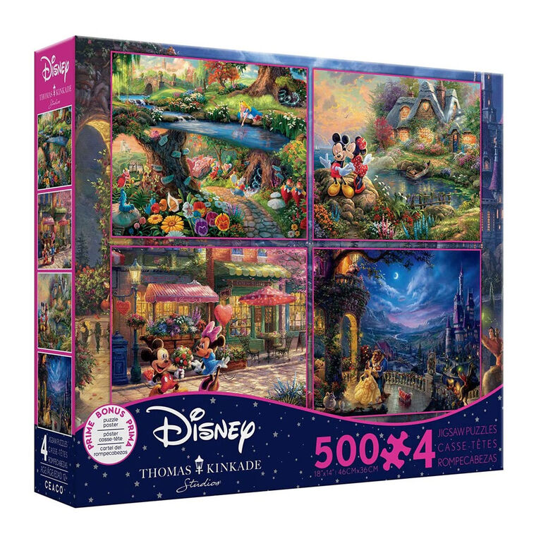 KINKADE DISNEY 500PC 4 IN 1 3669