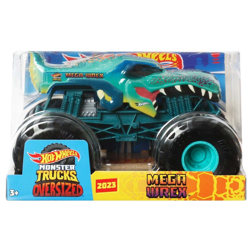 FYJ83 HOT WHEELS MONSTER TRUCKS OVERSIZED MEGA WREX