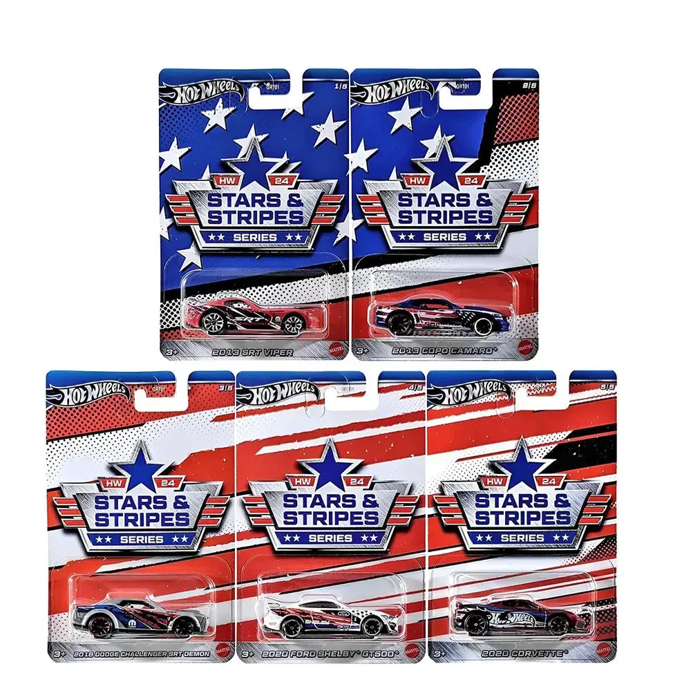 GRT01 HOT WHEELS 2024 STARS & STRIPES SERIES SINGLE ASST