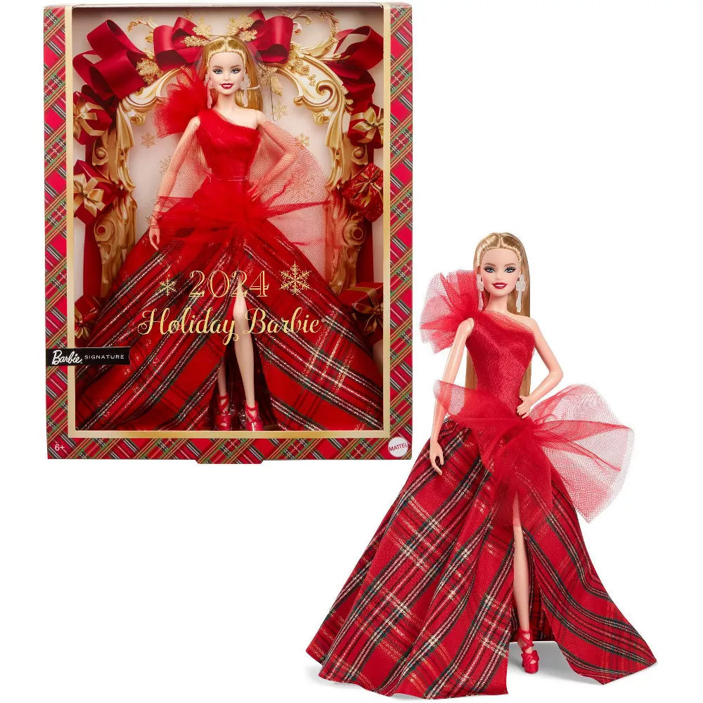 BARBIE SIGNATURE 2024 HOLIDAY BARBIE DOLL - BLONDE