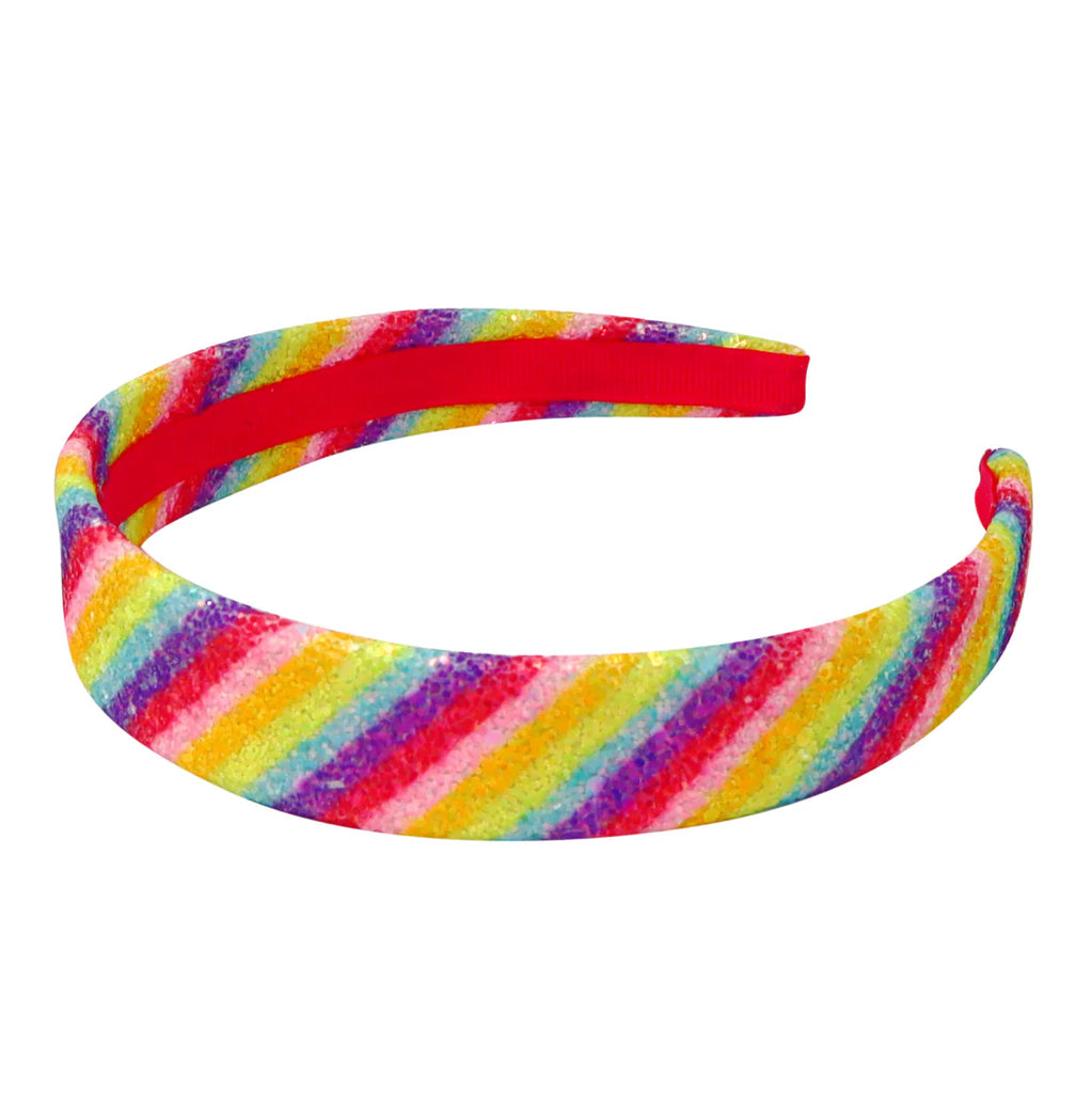 PINK POPPY GLIITTER RAINBOW HEADBAND