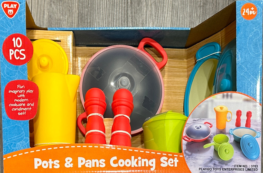 PLAYGO TOYS ENT. LTD. POTS & PANS COOKING SET