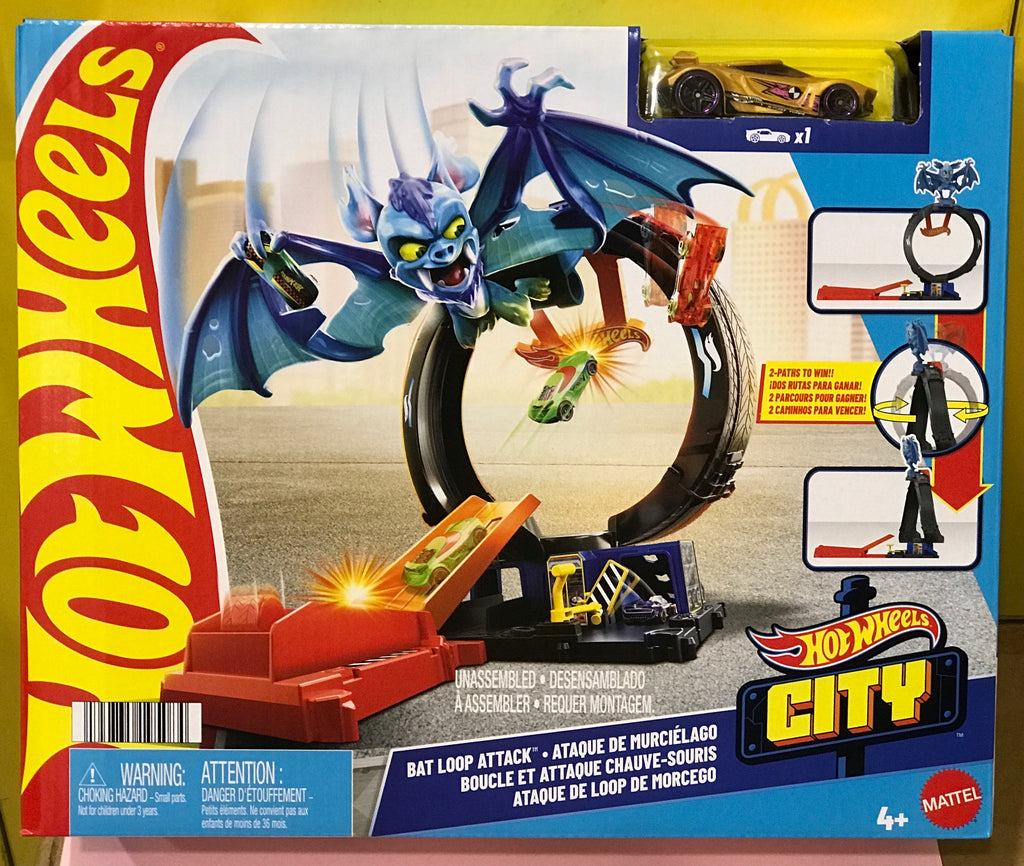 HDR29 Hot Wheels City Let's Race Bat Loop Attack