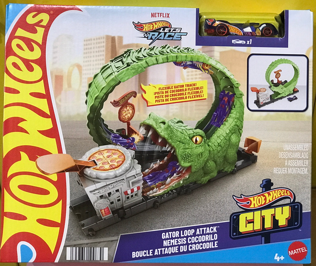 HDR29 Hot Wheels City Gator Loop Attack Playset