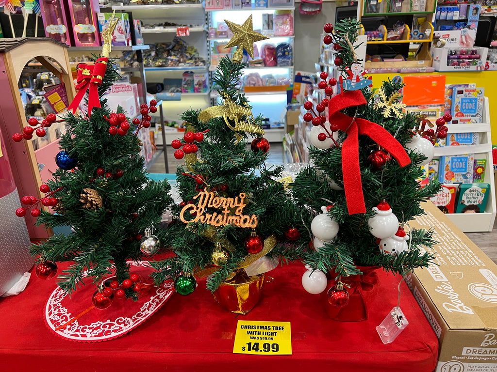 CHRISTMAS TREE TABLETOP WITH DECORATIONS