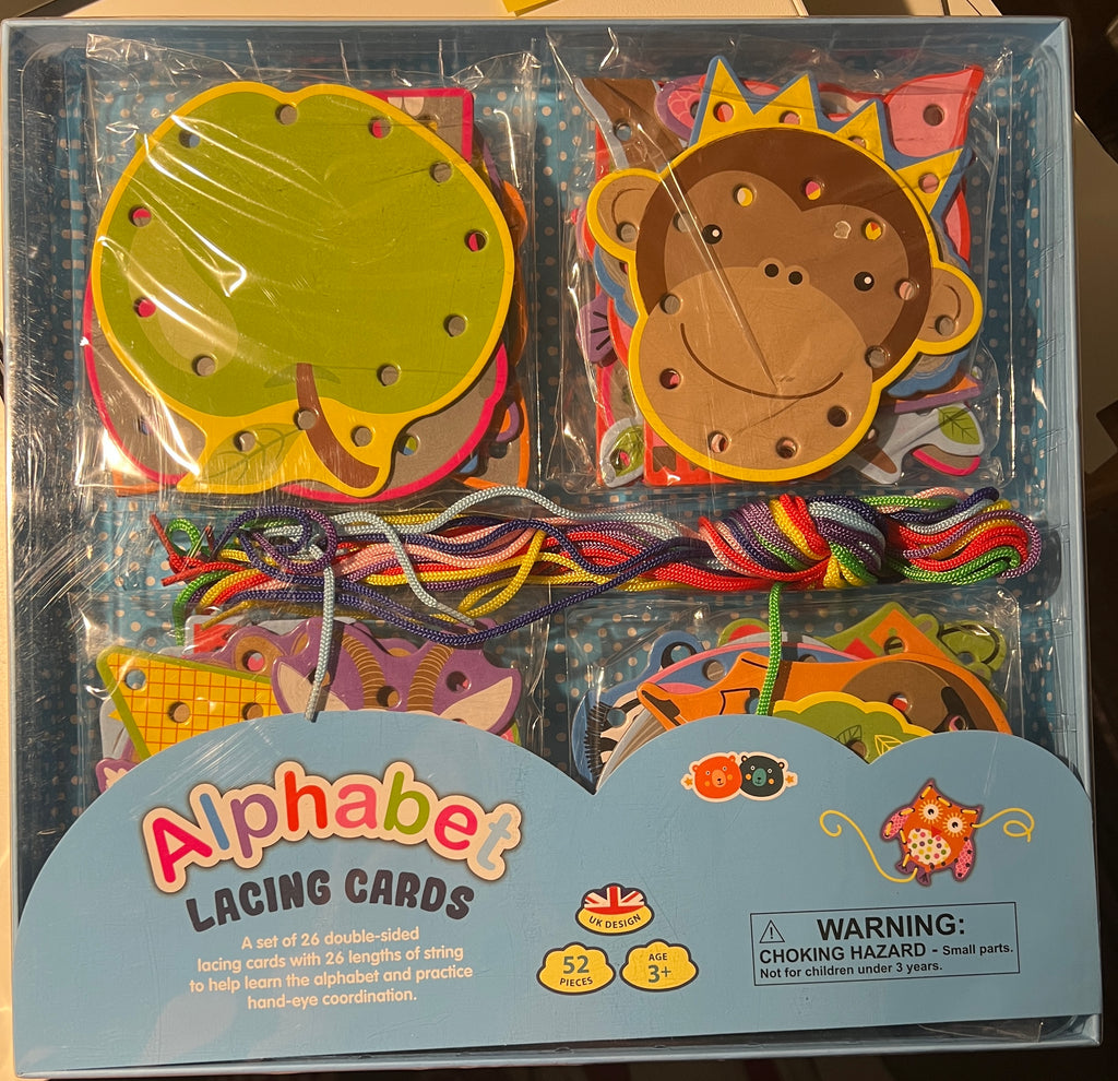 BUDDY & BARNEY ALPHABET LACING CARDS