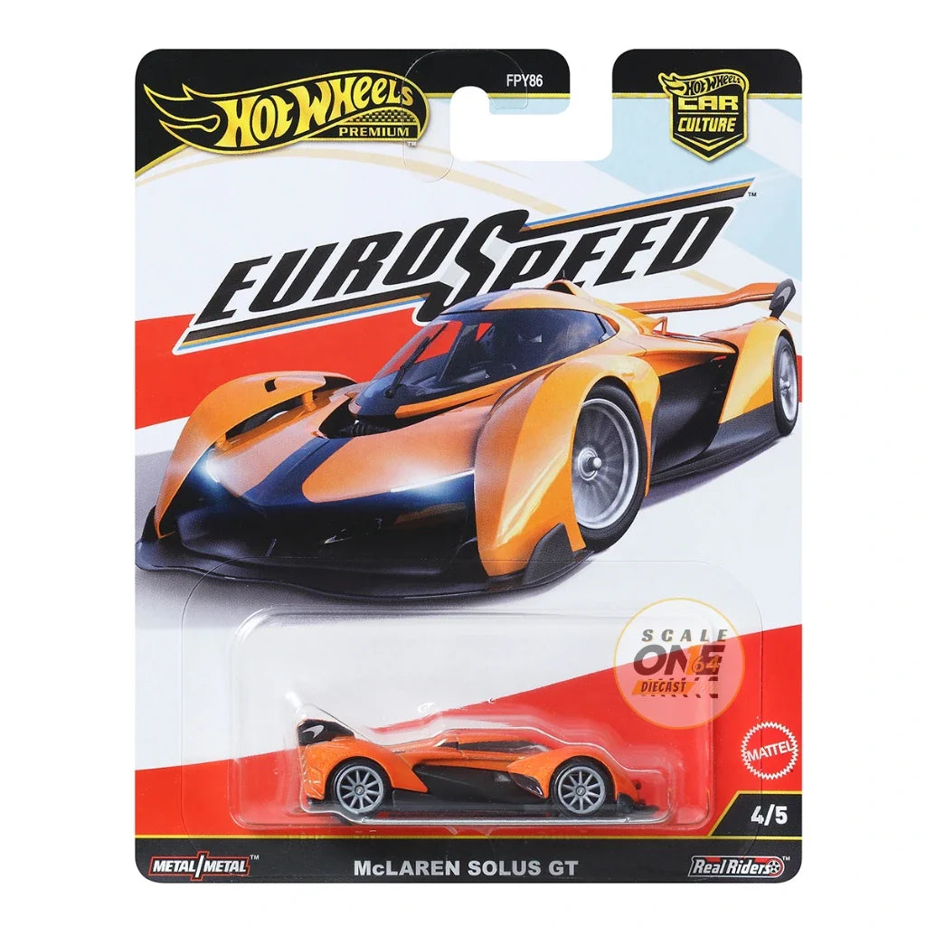 FPY86 HOT WHEELS PREMIUM CAR CULTURE EUROSPEED 2025 McLAREN SOLUS GT