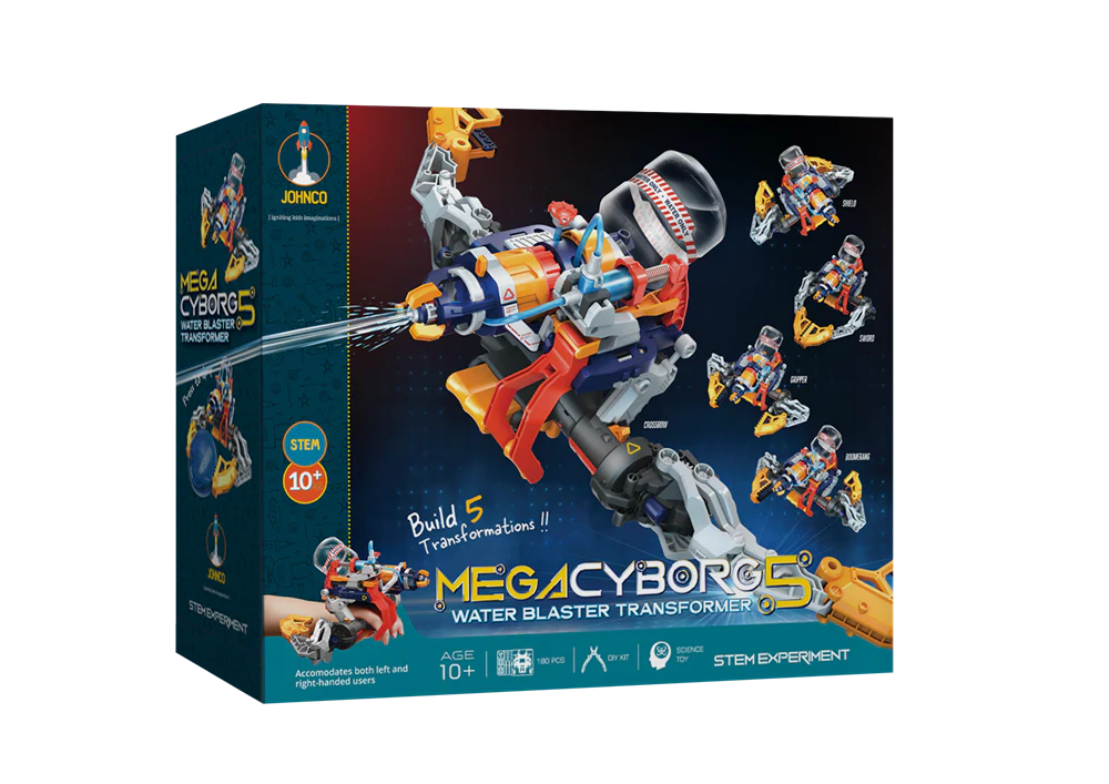 MEGA CYBORG 5  WATER BLASTER TRANSFORMER