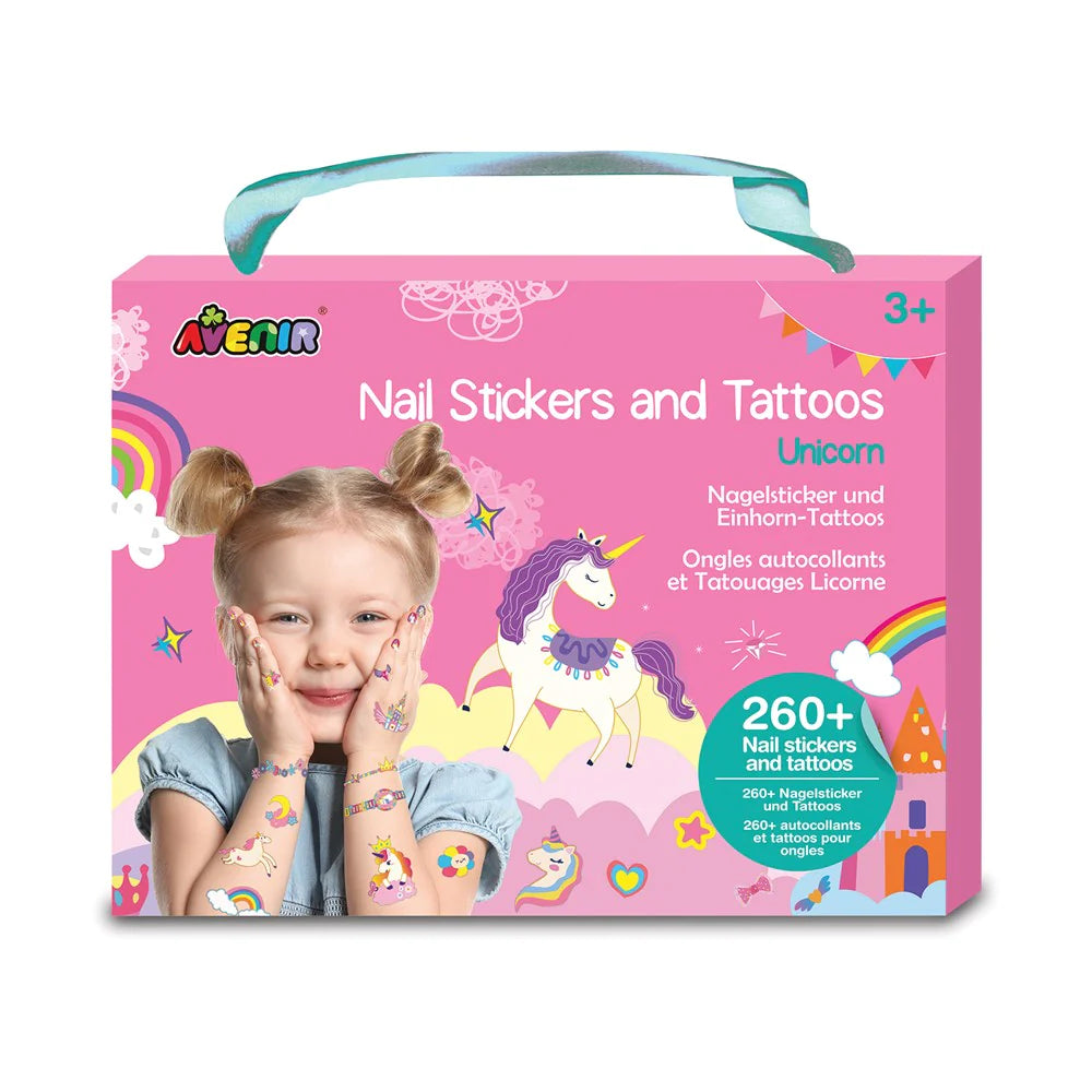 AVENIR NAIL STICKERS & TATTOOS UNICORN