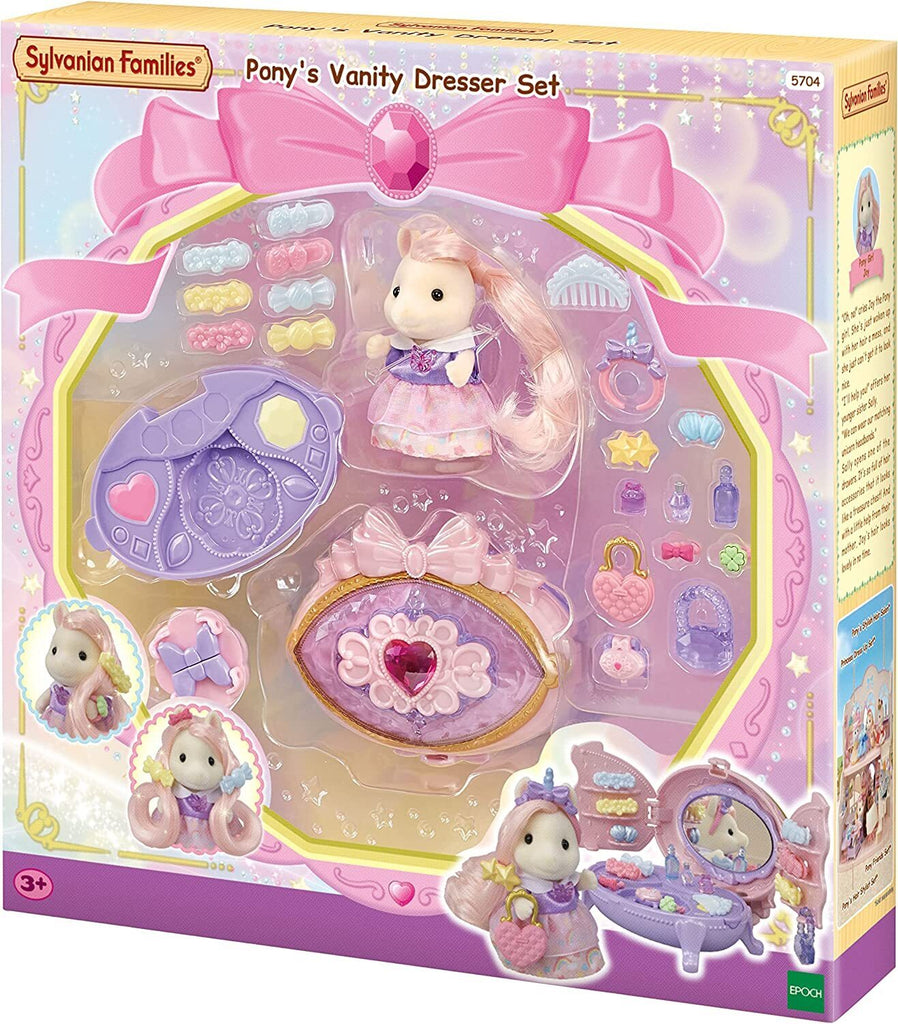 SYLVANIAN FAMILIES PONYS VANITY DRESSER SET