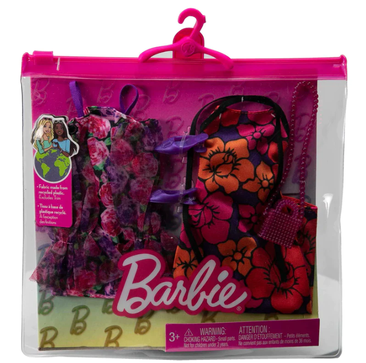 GWC32 BARBIE FASHIONS FLORAL PATTERNS