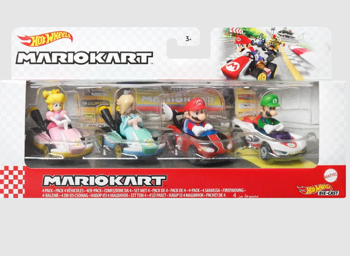 GWB36 HOT WHEELS MARIO KART 4PACK ASST